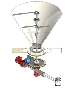 Sodimate - Mechanický vyprázdňovač sila se šnekovým dopravníkem
