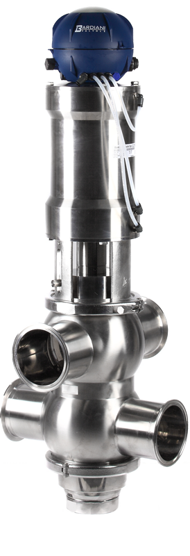 Bardiani B915PMO – dvousedlový ventil s certifikací PMO (norma pro pasterované mléko)