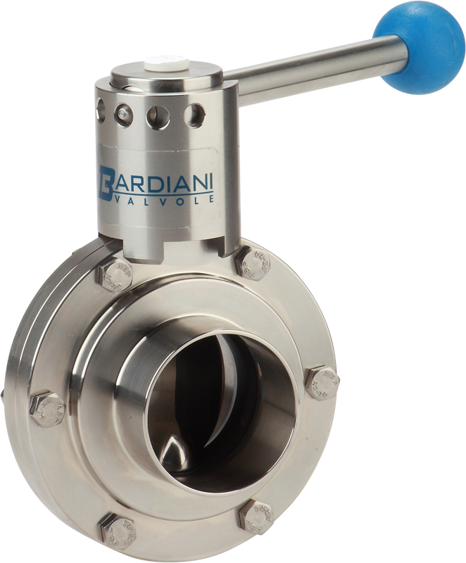 Bardiani VVF – manuální motýlkový ventil s hygienickým designem