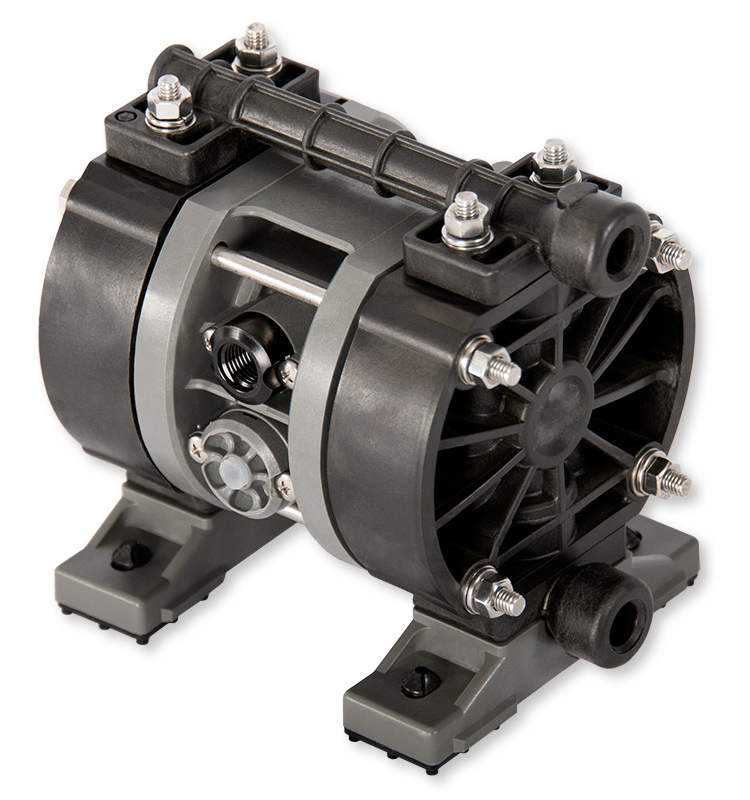 YTS D051 – 1/4" plastové membránové čerpadlo (PP, GFRPP, PVDF)